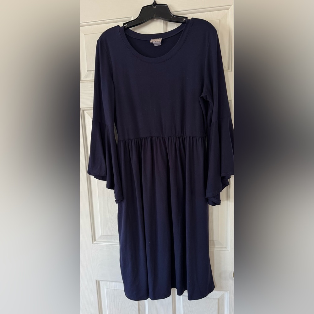 Women's Navy Midi Dress - XL